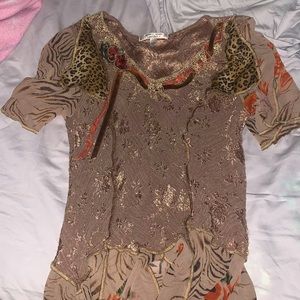 Spencer Alexis Women’s animal print lightweight top